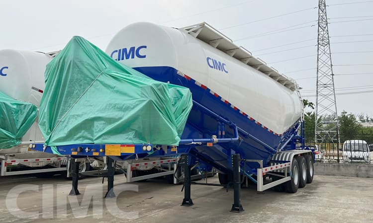 3 Axle 45CBM Dry Bulk Cement Tanker Trailer for Sale in Senegal
