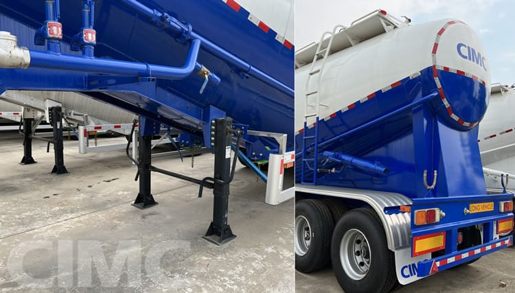 3 Axle 45CBM Dry Bulk Cement Tanker Trailer for Sale in Senegal