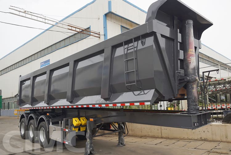 3 Axle Hydraulic Tractor Semi Tipper Trailer for Sale in Burkina Faso