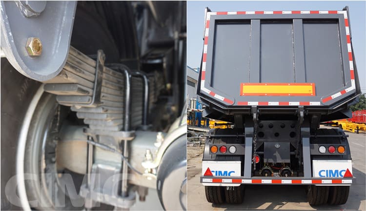 3 Axle Hydraulic Tractor Semi Tipper Trailer for Sale in Burkina Faso