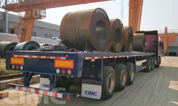 Tri Axle 40Ft Flatbed Semi Trailer for Sale in Cayman Islands
