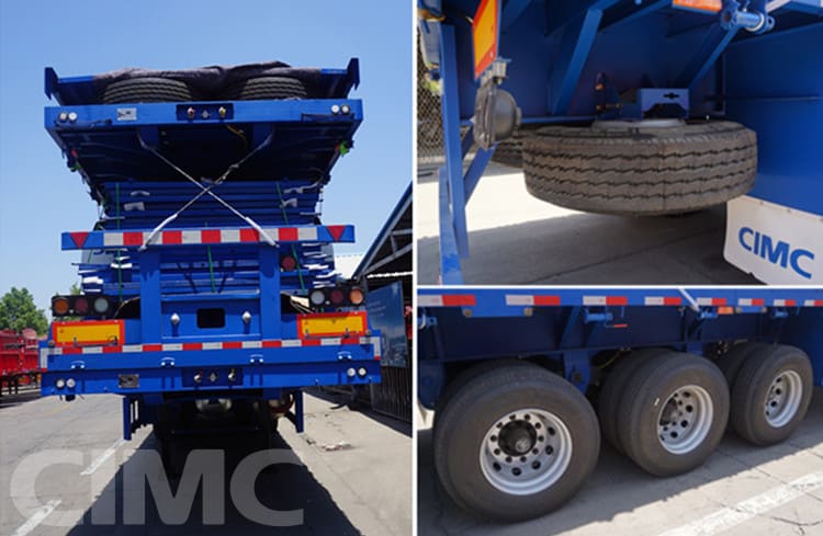 CIMC 3 Axle Bulk Cargo Side Wall Semi Trailer for Sale in Madagascar Tamatave