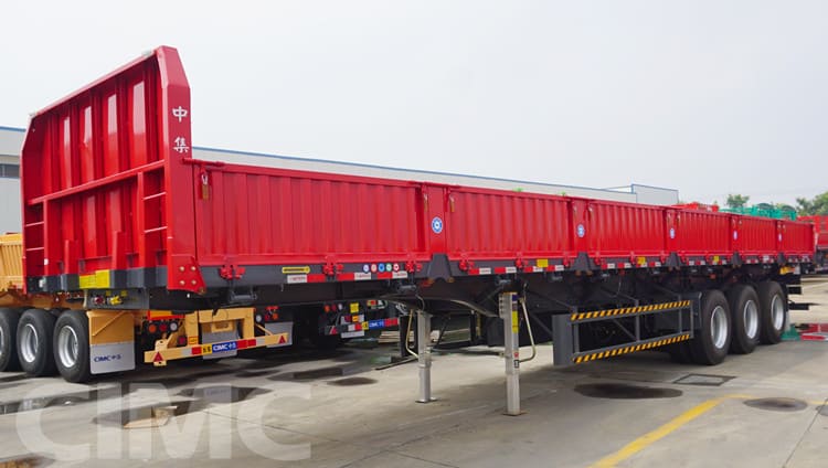 CIMC 3 Axle 34 Ton Dropside Side Tipper Trailer for Sale in Sudan