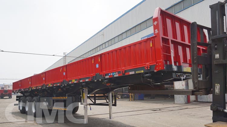CIMC 3 Axle 34 Ton Dropside Side Tipper Trailer for Sale in Sudan