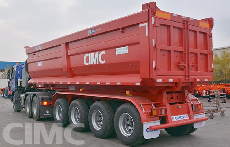 4 Axle Heavy Duty Semi Dump Trailers for Sale in Djibouti