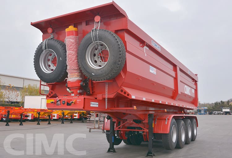 4 Axle Heavy Duty Semi Dump Trailers for Sale in Djibouti