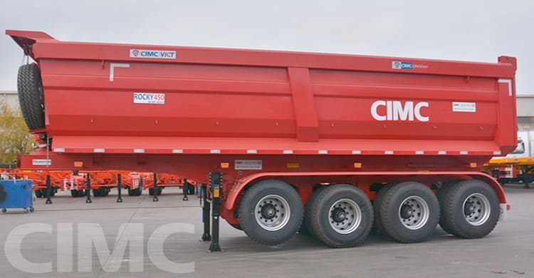 4 Axle Heavy Duty Semi Dump Trailers for Sale in Djibouti