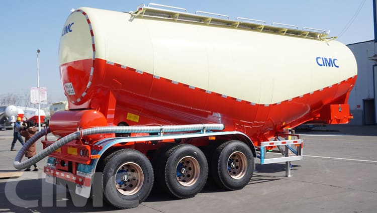 3 Axle 42CBM Cement Bulker Truck Trailer for Sale in Kenya Mombasa