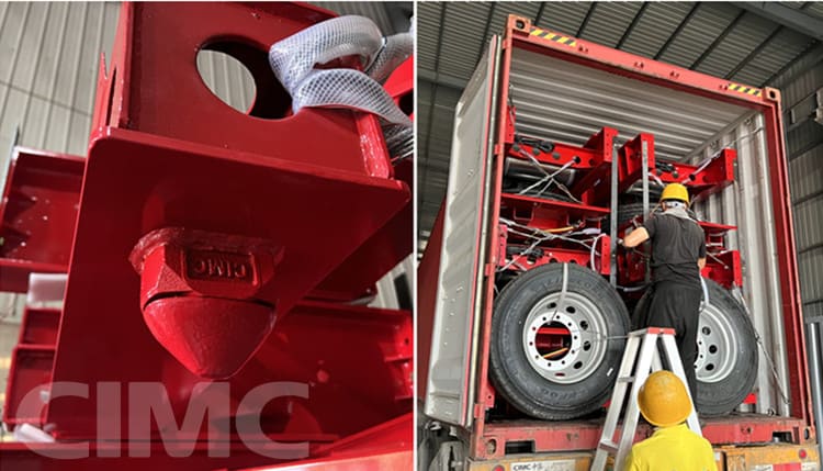 CIMC 40ft Container Chassis Trailers for Sale in Mozambique