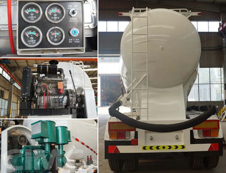 3 Axle Pneumatic Dry Bulk Tanker Trailer for Sale in Kenya Mombasa