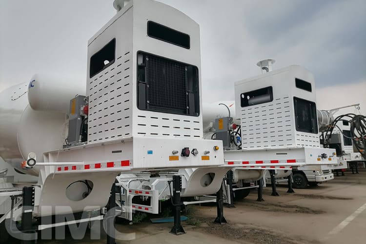 CIMC 3 Axle Concrete Cement Mixer Trailer for Sale in Mauritania