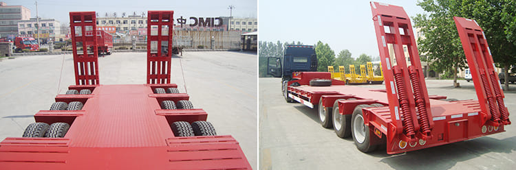 3 axle low loader trailer