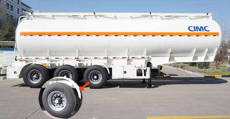 3 axles fuel tanker trailer