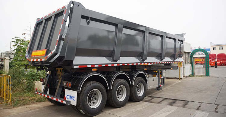 Tri Axle Semi End Dump Trailers for Sale in Tanzania