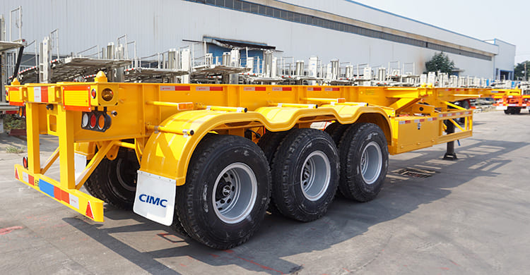 3 axle skeleton trailer