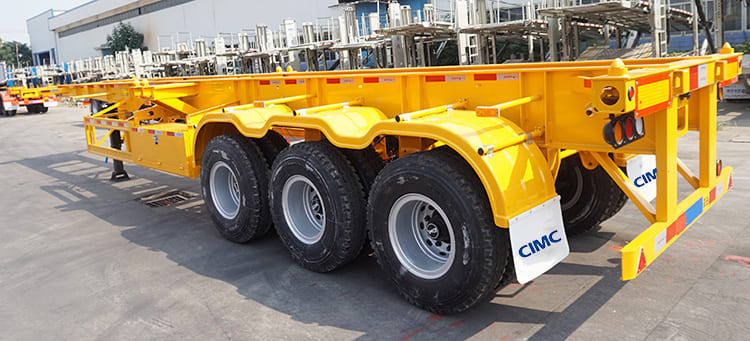 3 axle skeleton trailer