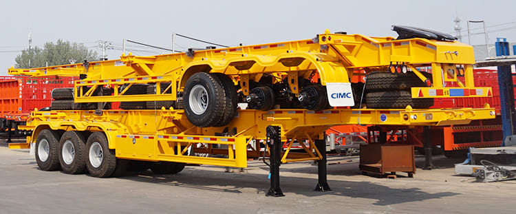 3 axle skeleton trailer
