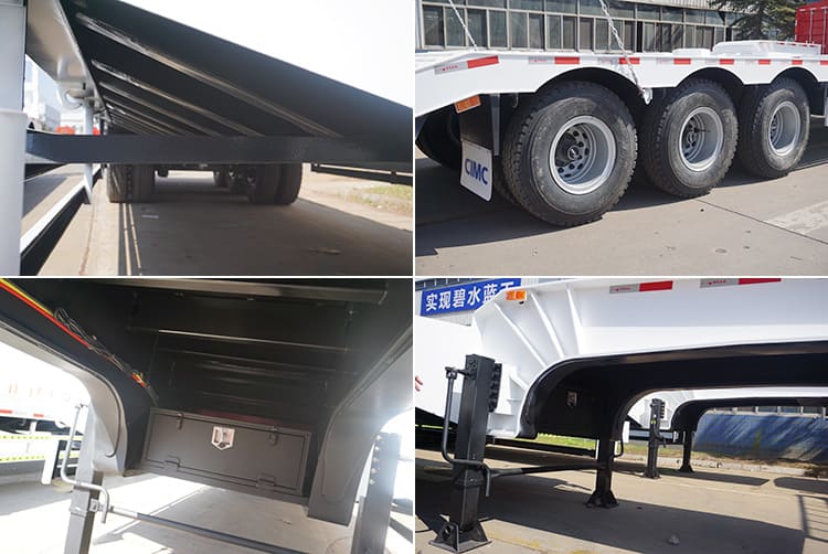 low loader semi trailer