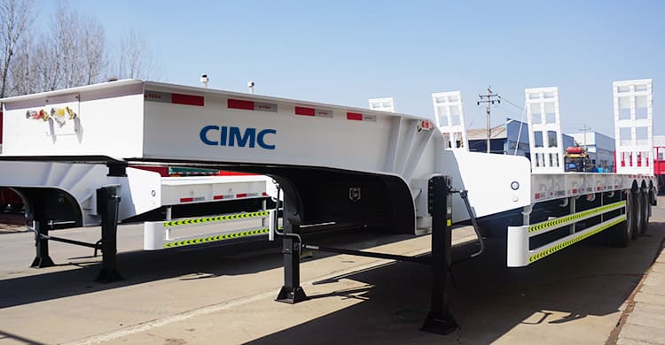 low loader semi trailer