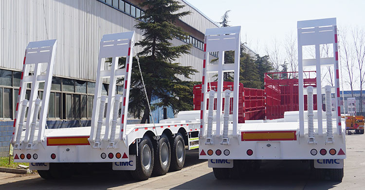 low loader semi trailer