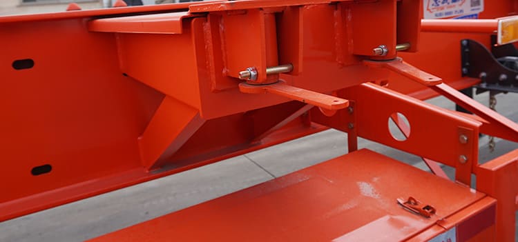 3 axles skeletal trailer