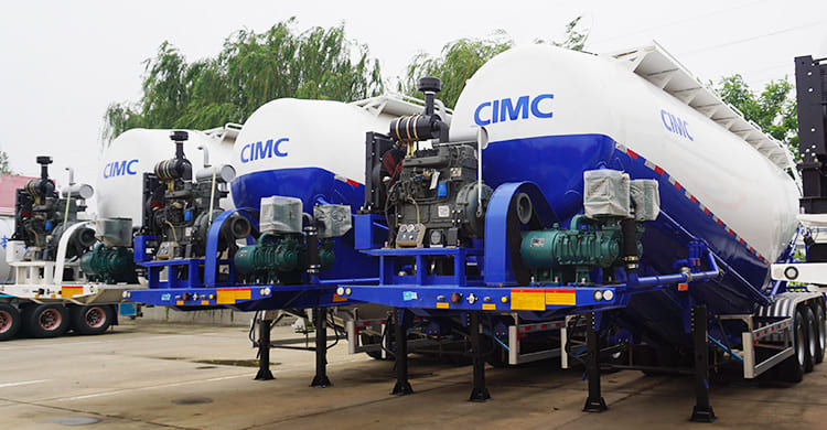 CIMC 30CBM Tri Axle Silo Transport Trailer for Sale in Philippines