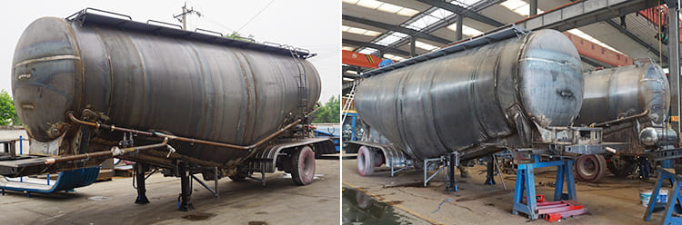 CIMC 30CBM Tri Axle Silo Transport Trailer for Sale in Philippines