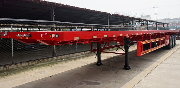 3 Units Tri Axle 40Ft Flat Deck Semi Trailer for Sale in Zimbabwe