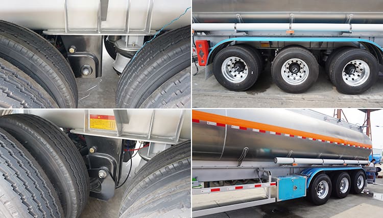 CIMC 3 Axle 50000L Aluminum Tanker Trailer for Sale in Costa Rica
