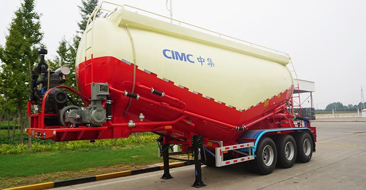 CIMC Tri Axle 30CBM Bulker Cement Semi Trailer for Sale in Zambia