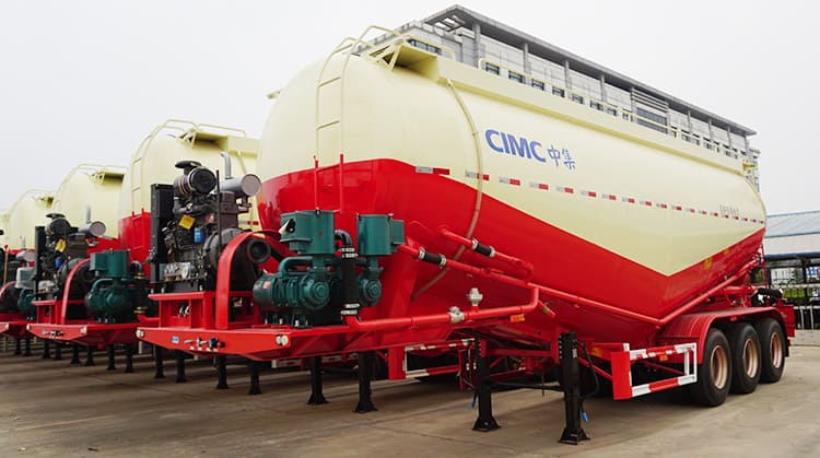 CIMC Tri Axle 30CBM Bulker Cement Semi Trailer for Sale in Zambia