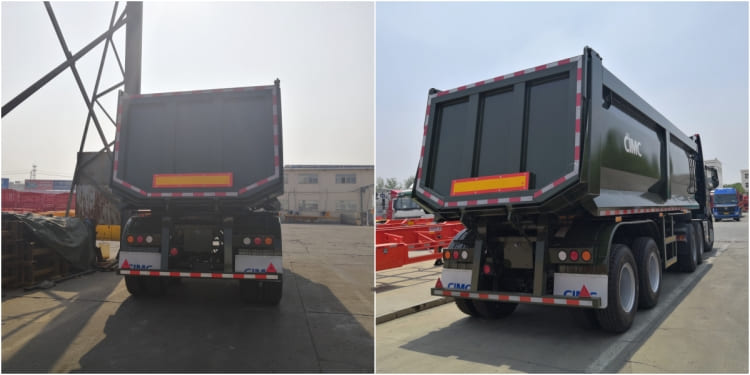 2 Axle 35 Cubic Meters End Dump Trailer for Sale in Mozambique