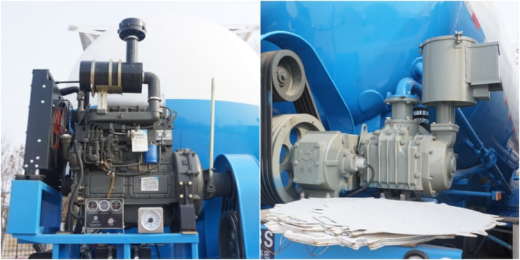3 Axles 35m3 Bulk Cement Tanker Trailer for Sale in Port Sudan 