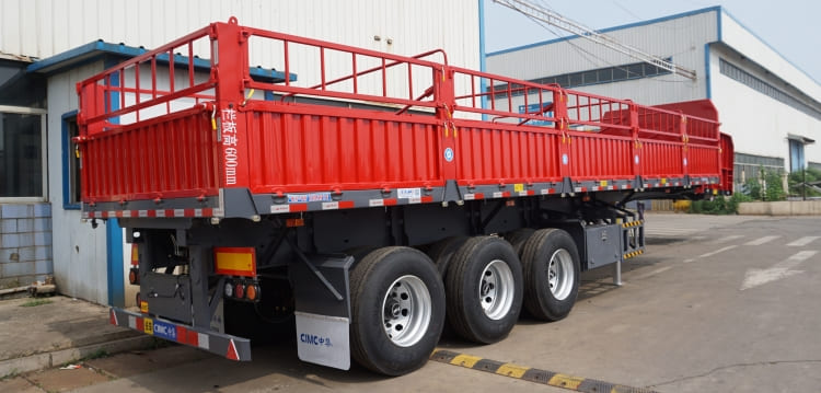 3 Axle 60 Ton Side Wall Semi Trailer for sale in Ghana Accra