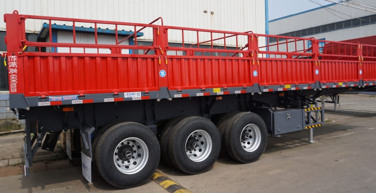 3 Axle 60 Ton Side Wall Semi Trailer for sale in Ghana Accra