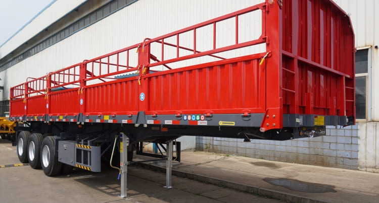 3 Axle 60 Ton Side Wall Semi Trailer for sale in Ghana Accra