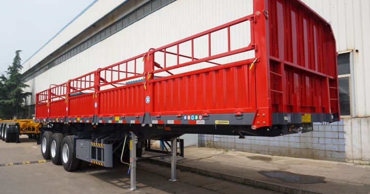 3 Axle 60 Ton Side Wall Semi Trailer for sale in Ghana Accra