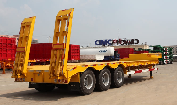 CIMC Tri Axle 50 Ton low Loader Trailer for Sale in Mozambique