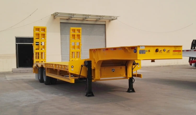 CIMC Tri Axle 50 Ton low Loader Trailer for Sale in Mozambique