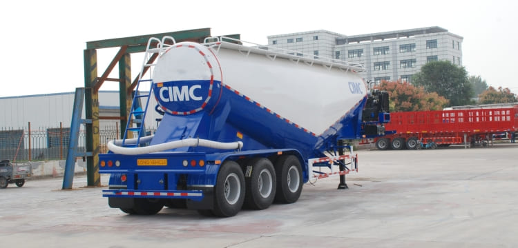 3 Axle 50 Tons Dry Bulk Tanker Trailer for Sale in Tanzania Dar ES salaam