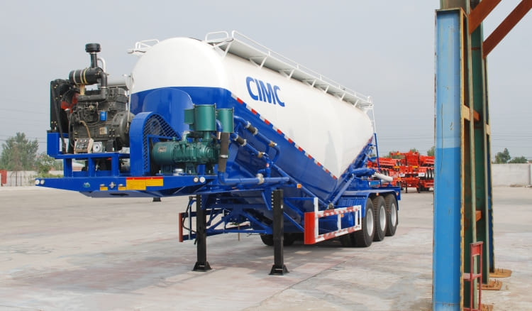 3 Axle 50 Tons Dry Bulk Tanker Trailer for Sale in Tanzania Dar ES salaam