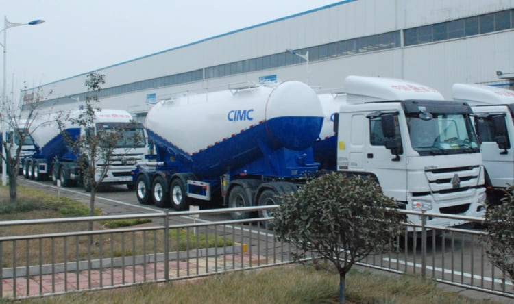 3 Axle 50 Tons Dry Bulk Tanker Trailer for Sale in Tanzania Dar ES salaam