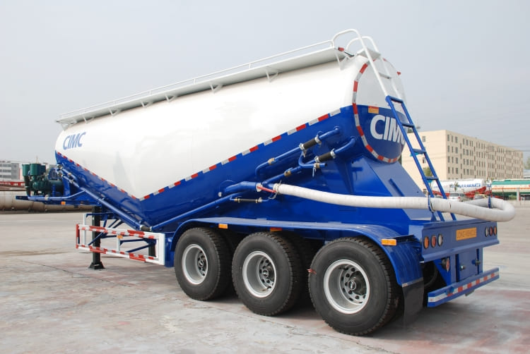 3 Axle 50 Tons Dry Bulk Tanker Trailer for Sale in Tanzania Dar ES salaam