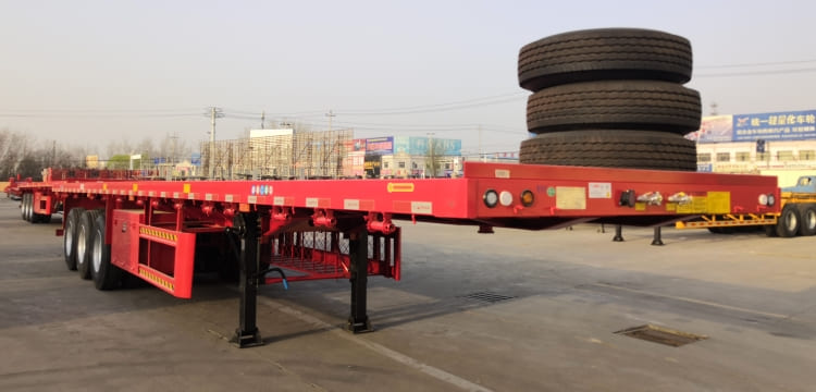 CIMC 3 Axle 40 Foot Flatbed Semi Trailer for Sale in Dominica