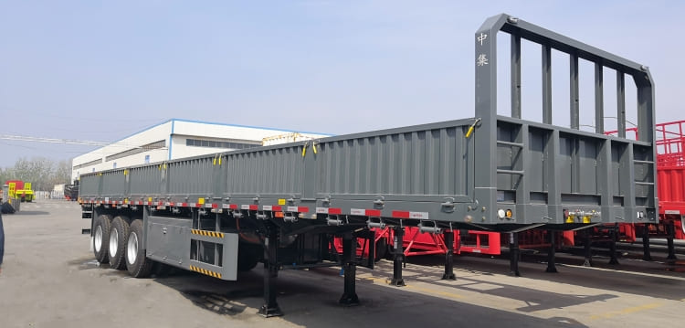 CIMC 3 Axle 60 Ton Drop Side Trailer for Sale in Congo Matadi
