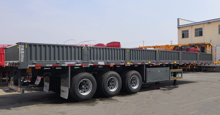 CIMC 3 Axle 60 Ton Drop Side Trailer for Sale in Congo Matadi