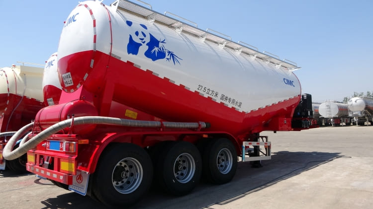 CIMC 3 Axles 28.5 Cbm Cement Bulker Tanker Trailer for Sale in Ghana