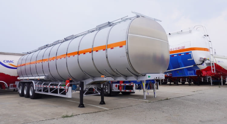 CIMC 45000 Liters Stainless Steel Fuel Tanker Trailer for Sale in Nigeria