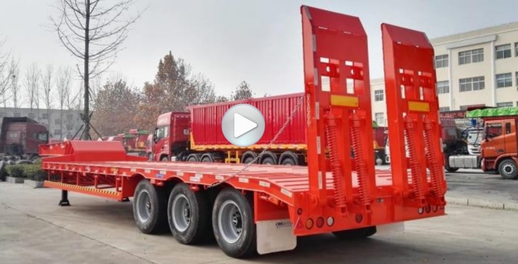 Tri Axle 100 Ton Low Loader Trailer for Sale in Coate d'Ivoire