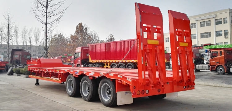 Tri Axle 100 Ton Low Loader Trailer for Sale in Coate d'Ivoire
